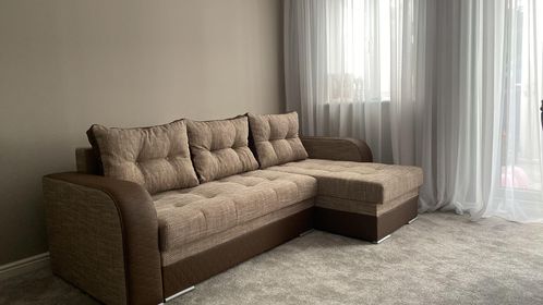 ECKSOFA BETT SAM BROWN BERLIN 03 / W55 236CM 2X STAURAUM universal RECHTE/LINKE ECKE / BONELLFEDERN + SCHAUMSTOFF