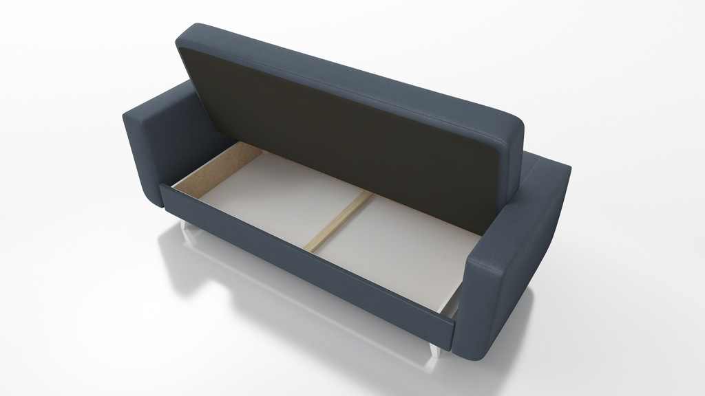 SOFA BED NEO 218cm / SPRINGS + FOAM CHOICE OF COLOR EASY CLEAN FABRIC