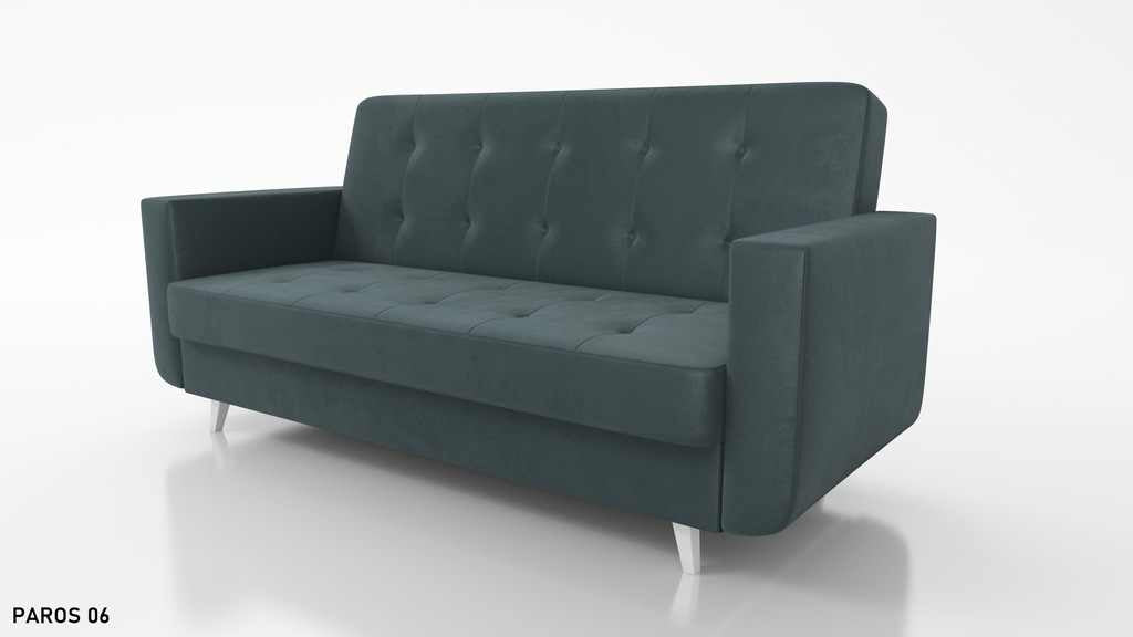 SOFA BED NEO 218cm / SPRINGS + FOAM CHOICE OF COLOR EASY CLEAN FABRIC
