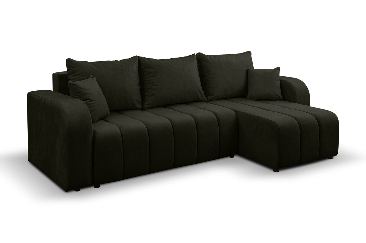 ECKSOFA BETT VENA 238CM universal RECHTE/LINKE ECKE / SCHAUM STOFF FLECKENSCHUTZ