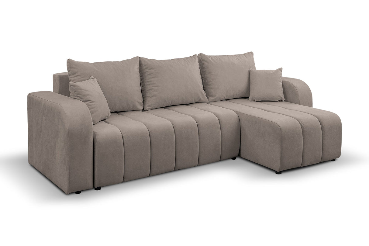 ECKSOFA BETT VENA 238CM universal RECHTE/LINKE ECKE / SCHAUM STOFF FLECKENSCHUTZ