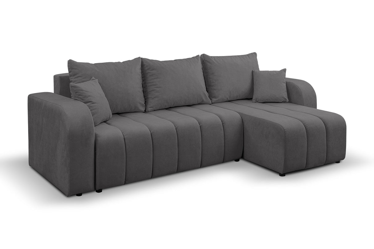 ECKSOFA BETT VENA 238CM universal RECHTE/LINKE ECKE / SCHAUM STOFF FLECKENSCHUTZ