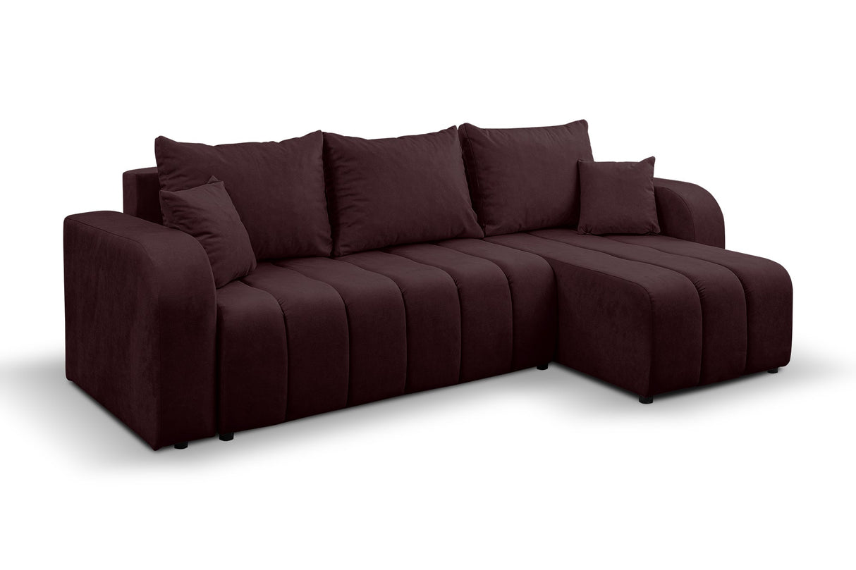 ECKSOFA BETT VENA 238CM universal RECHTE/LINKE ECKE / SCHAUM STOFF FLECKENSCHUTZ