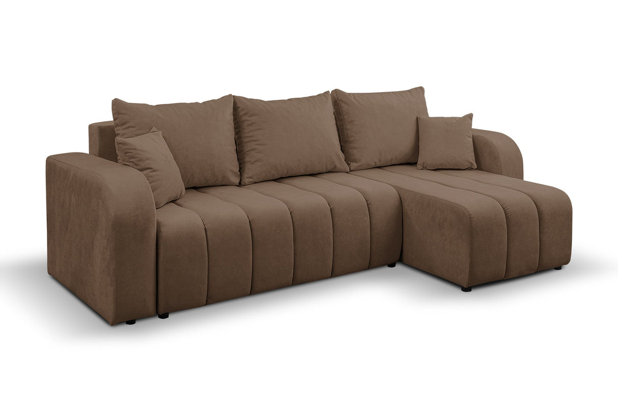 ECKSOFA BETT VENA 238CM universal RECHTE/LINKE ECKE / SCHAUM STOFF FLECKENSCHUTZ