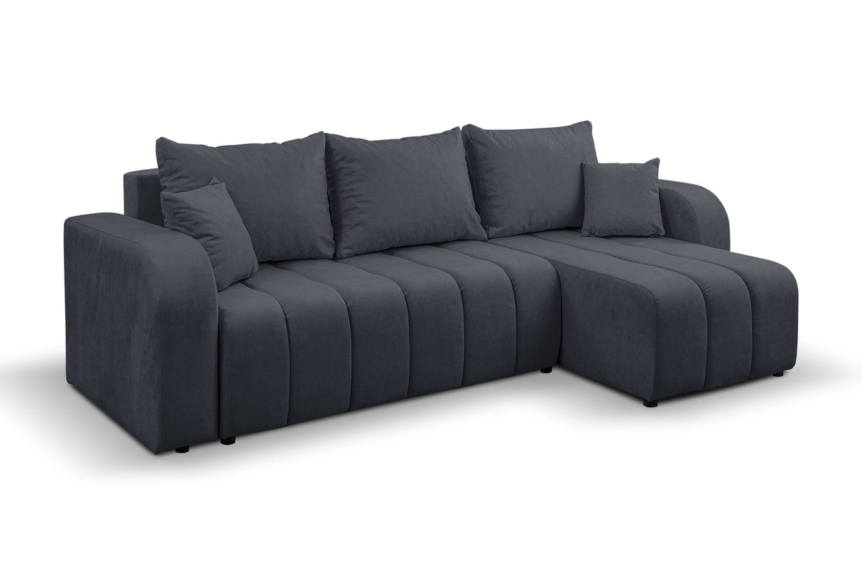 ECKSOFA BETT VENA 238CM universal RECHTE/LINKE ECKE / SCHAUM STOFF FLECKENSCHUTZ