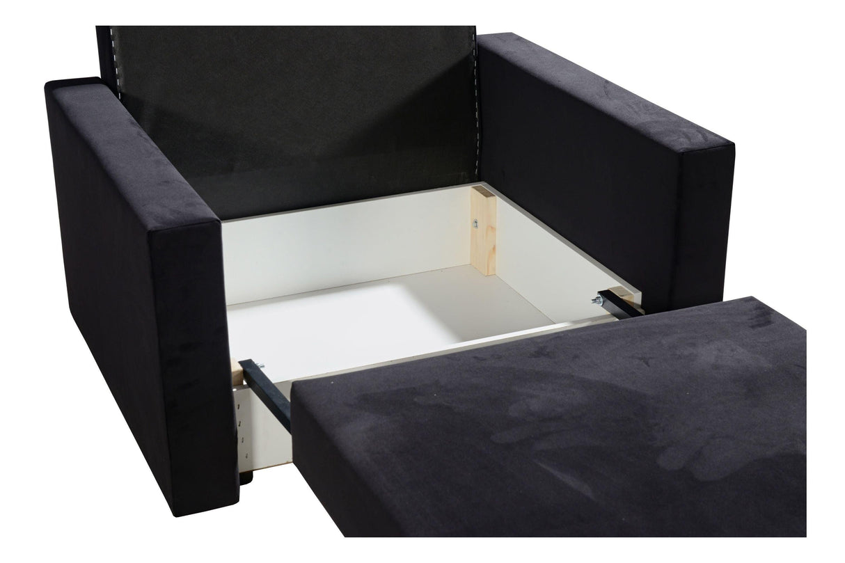 SINGLE SOFA BED SUZIE 97CM CHOICE OF COLORS / FOAM