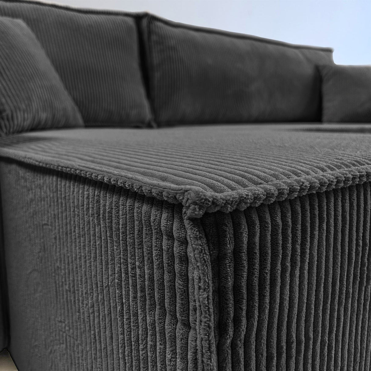 ECKSOFA BETT BERGAMO 247CM FEDERN + SCHAUM