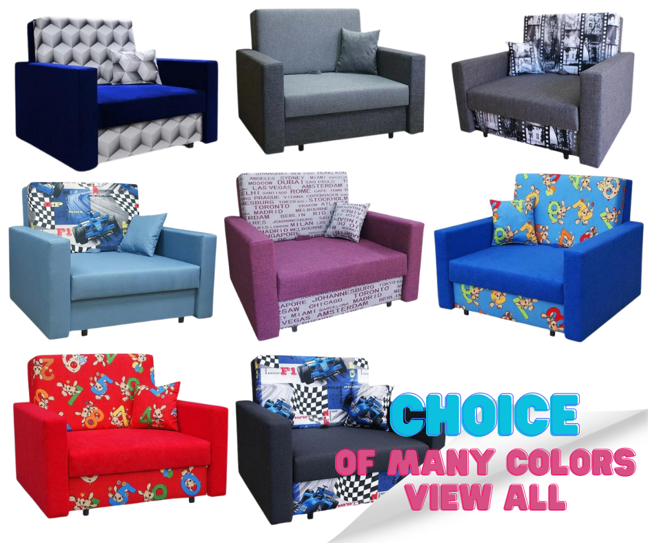 SINGLE SOFA BED SMART I 108CM CHOICE OF COLOR / FOAM