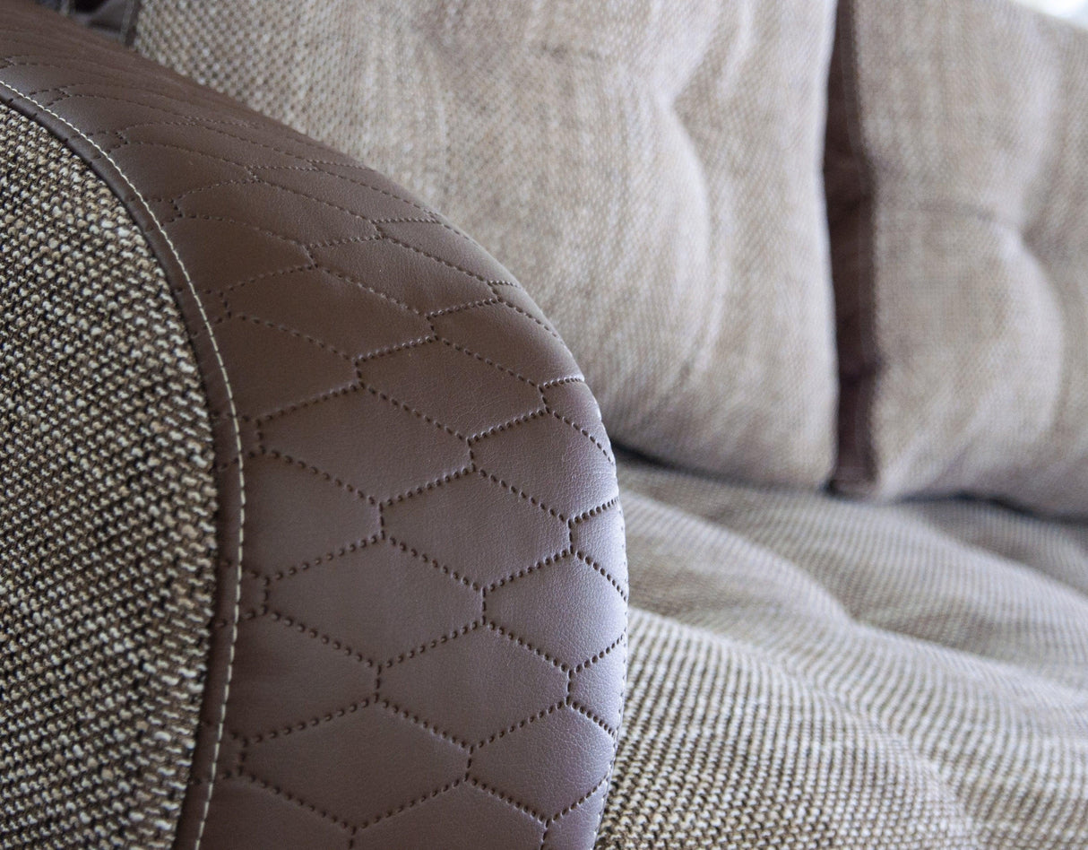 ECKSOFA BETT SAM BROWN BERLIN 03 / W55 236CM 2X STAURAUM universal RECHTE/LINKE ECKE / BONELLFEDERN + SCHAUMSTOFF