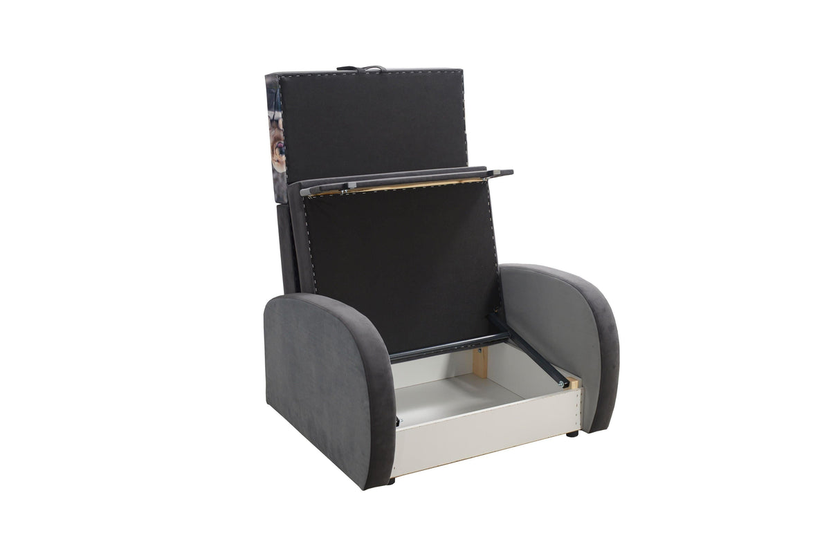 SINGLE SOFA BED TOLA 100CM *CHOICE OF COLORS* EASY CLEAN FABRIC / FOAM