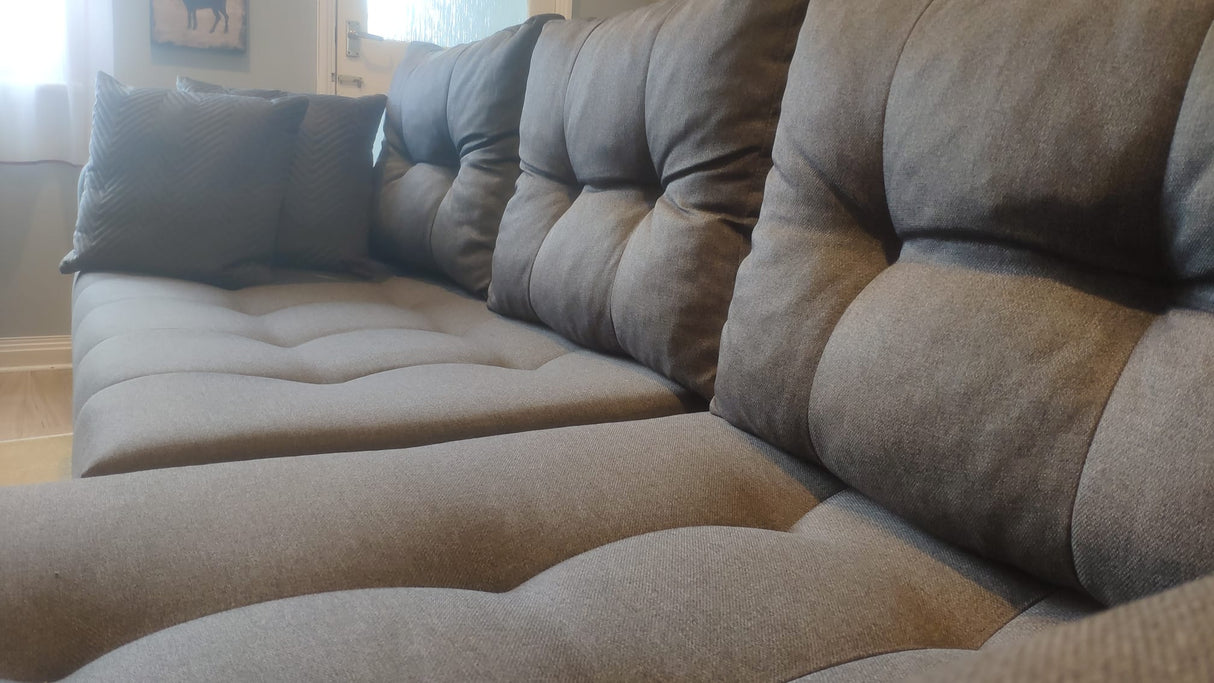 ROHOVÁ ROZKLÁDACÍ POHOVKA BRIAN 2X ÚLOŽNÝ PROSTOR MALMO 95 222x140cm univerzální PRAVÝ/LEVÝ ROH / BONELL Pružiny + PĚNA