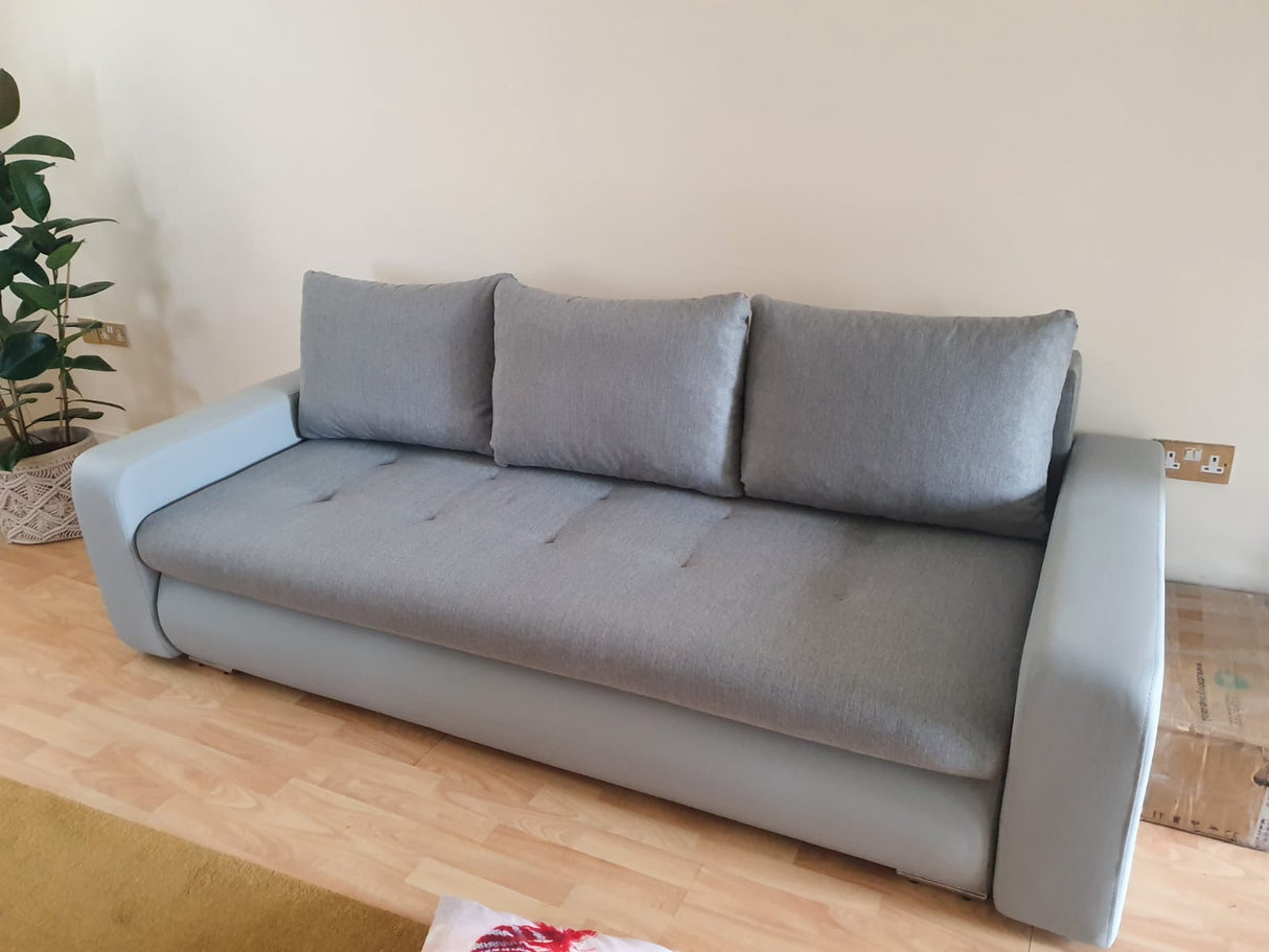 SOFA BETT DAVY 228CM / BONELLFEDERN + SCHAUM AUSWAHL DER FARBE