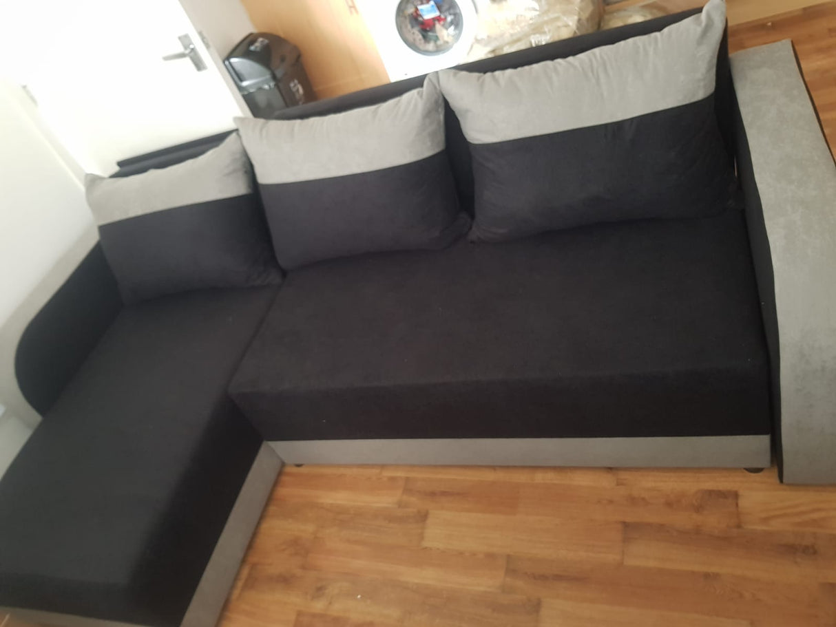 Sofa narożna rozkładana ALEXIS 228cm uniwersalna narożna prawa/lewa / pianka