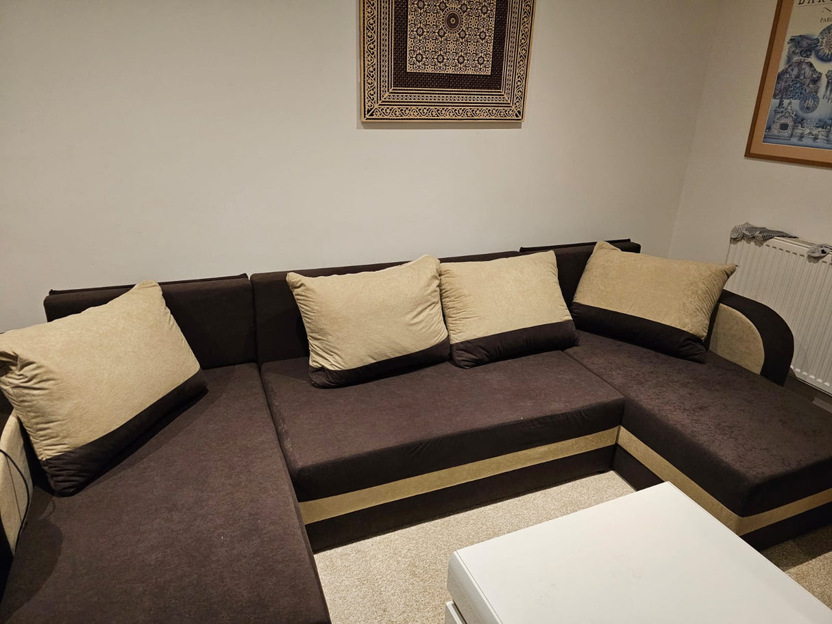 Sofa narożna rozkładana ALEXA w kształcie litery U 304CM / PIANKA