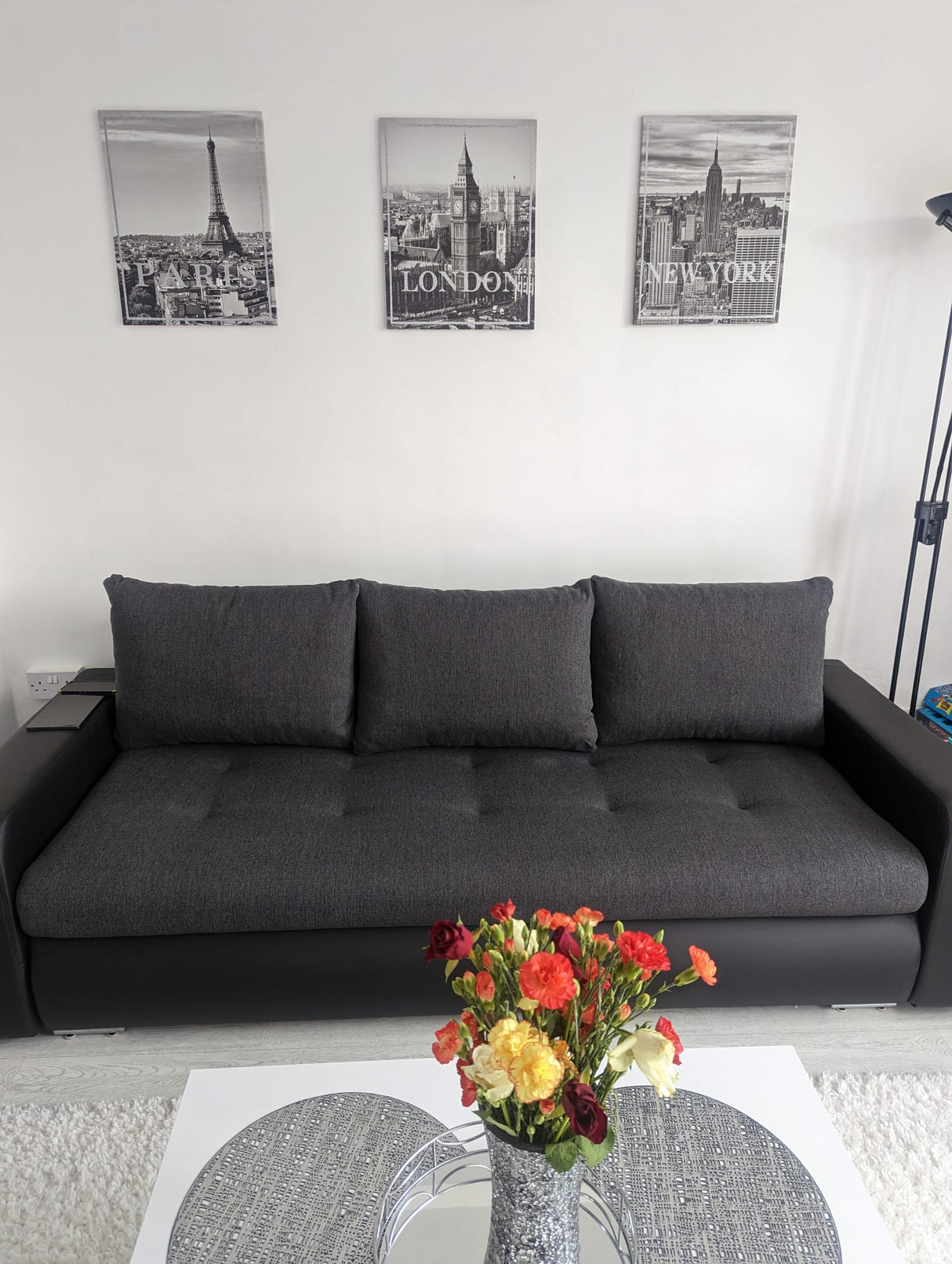 SOFA BETT DAVY 228CM / BONELLFEDERN + SCHAUM AUSWAHL DER FARBE