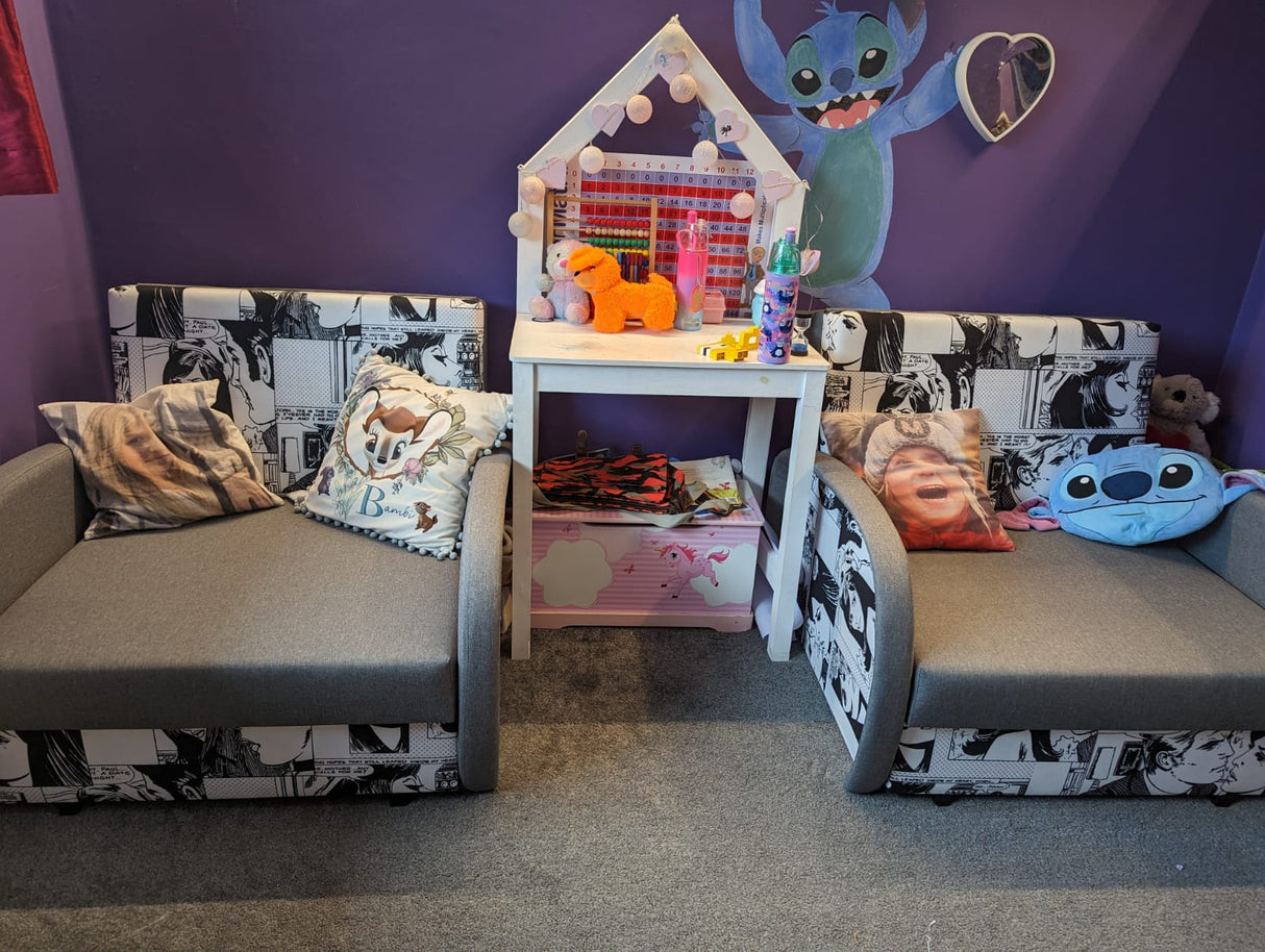 SINGLE SOFA BED SUZIE 97CM KOMIKS / FOAM