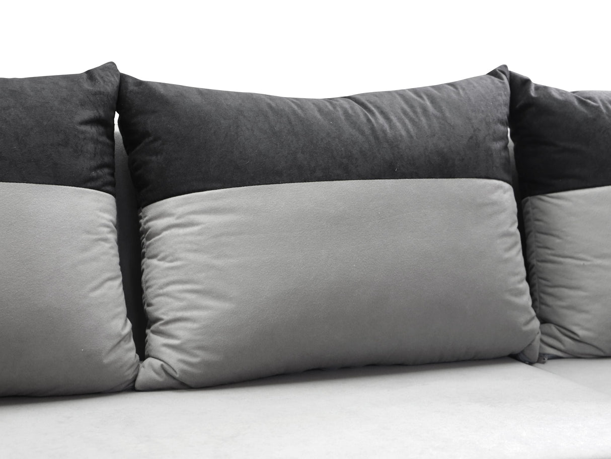 Sofa narożna rozkładana ALEXIS 228cm uniwersalna narożna prawa/lewa / pianka