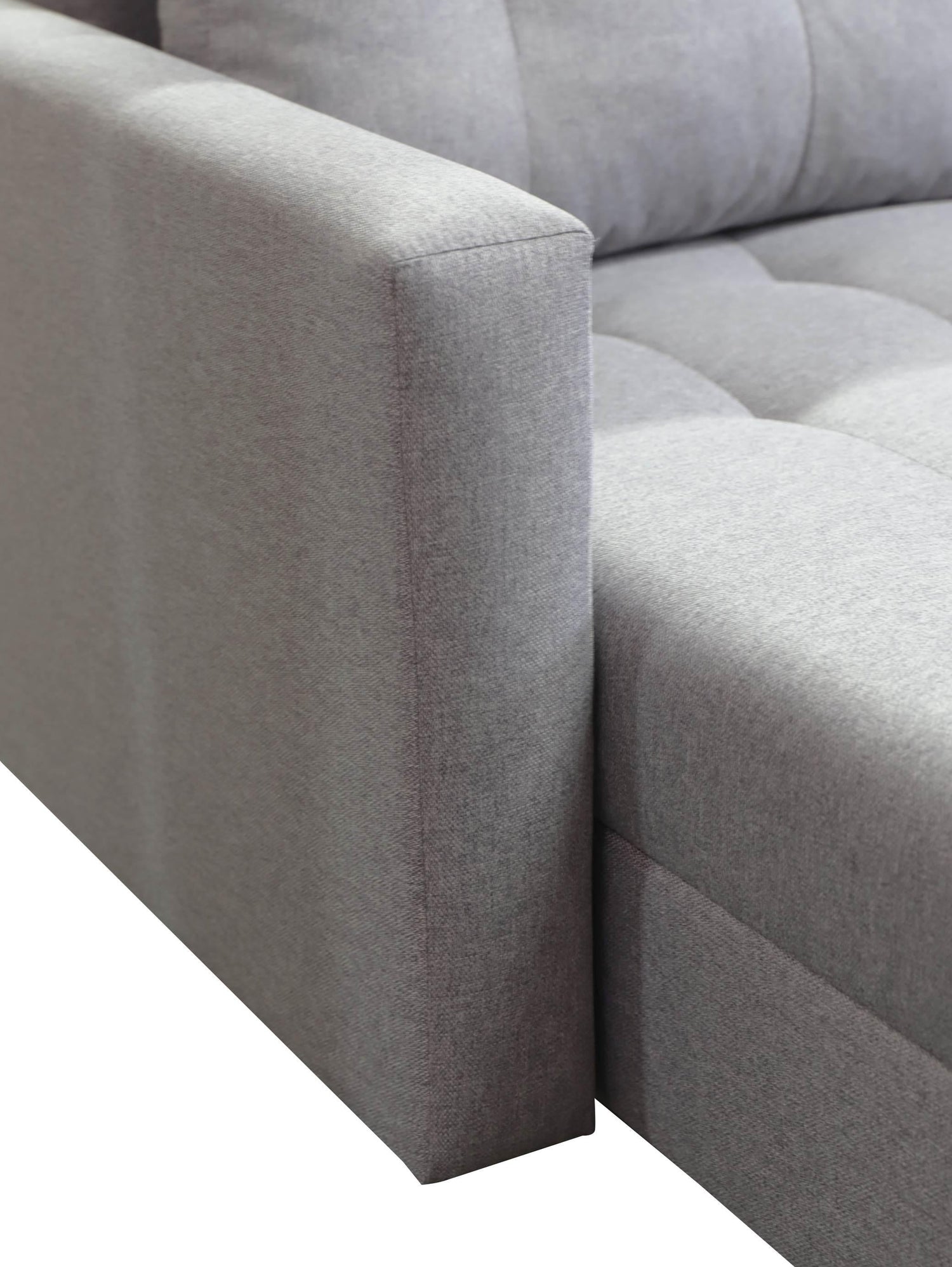 CORNER SOFA BED BRIAN 222CM + STORAGE PUFF / OTTOMAN MALMO 95 UNIVERSAL RIGHT/LEFT CORNER  / BONELL SPINGS + FOAM