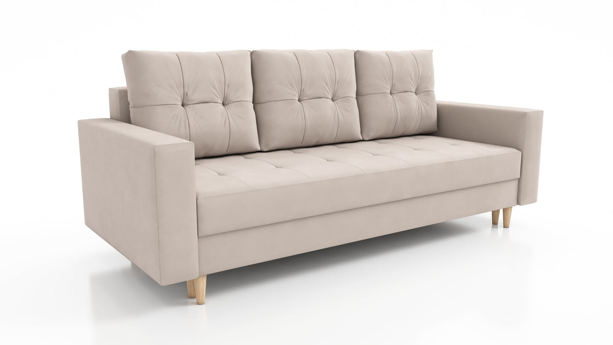 CANDY SOFA BEDS SET 3+2+1 / BONELL SPRINGS + FOAM / CHOICE OF MANY COLORS