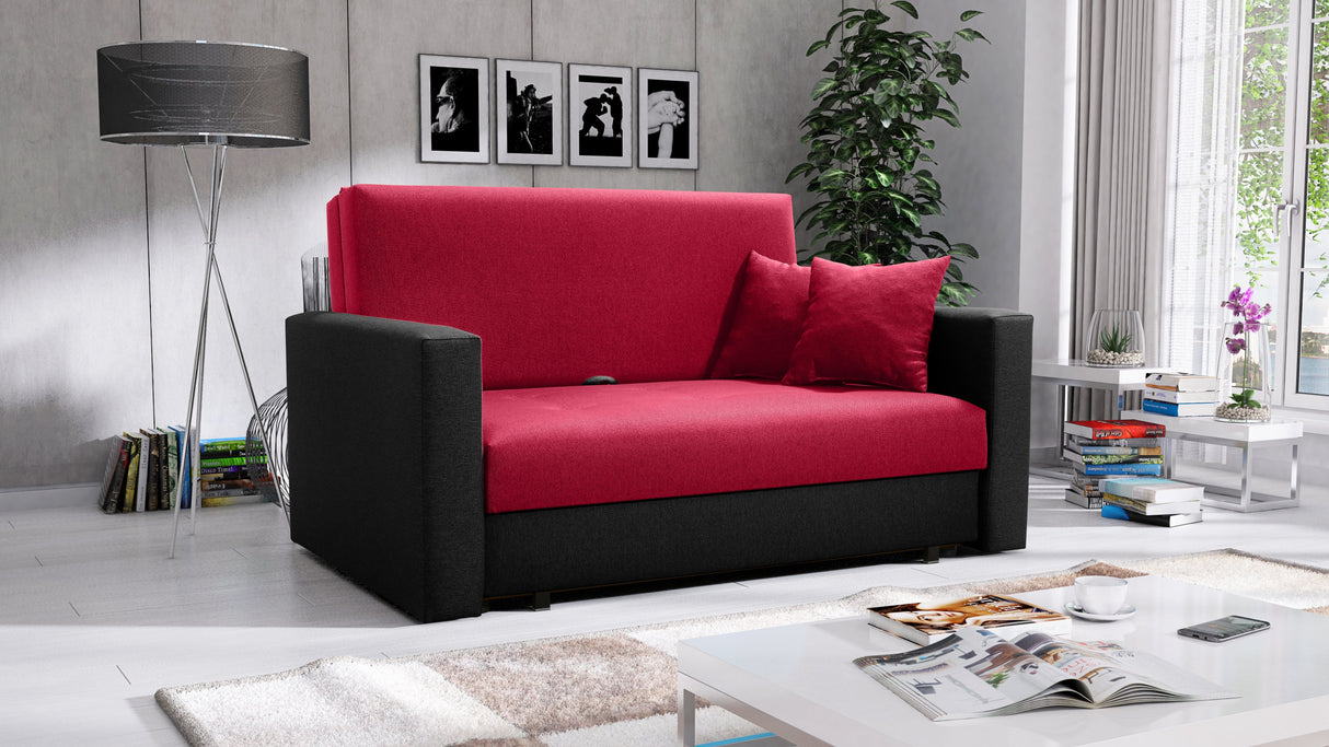 2 SEATER SOFA BED SMART II 137CM CHOICE OF COLORS / SPRINGS + FOAM
