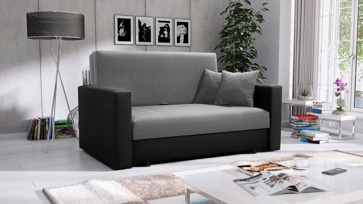 2 SEATER SOFA BED SMART II 137CM CHOICE OF COLORS / SPRINGS + FOAM