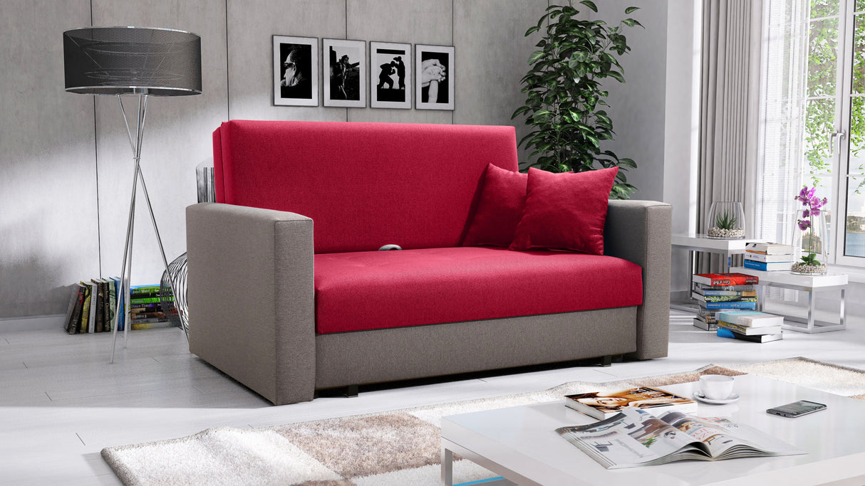 2 SEATER SOFA BED SMART II 137CM CHOICE OF COLORS / SPRINGS + FOAM
