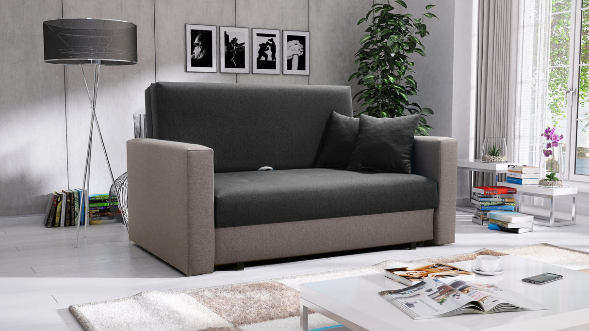 2 SEATER SOFA BED SMART II 137CM CHOICE OF COLORS / SPRINGS + FOAM