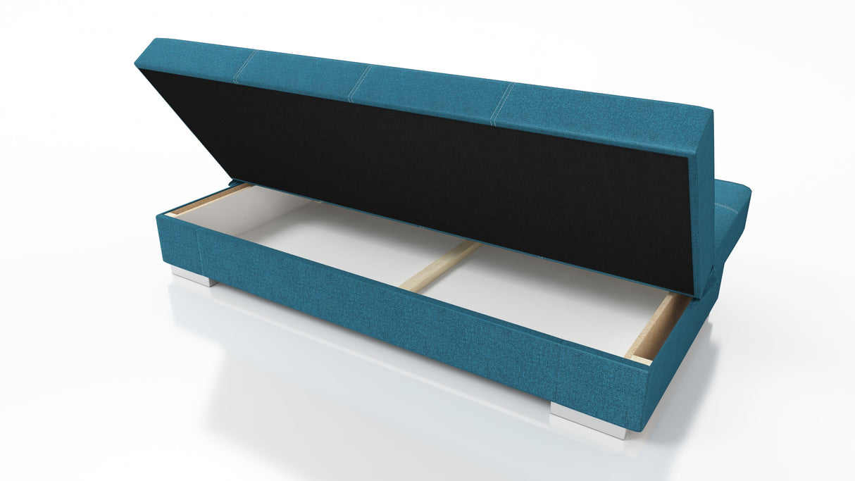 SOFA BETT AXEL 195CM MALMÖ 85 / FEDERN + SCHAUM