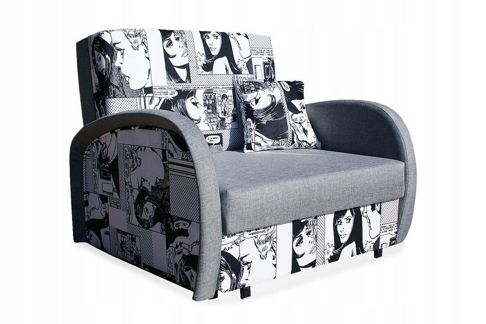SINGLE SOFA BED SUZIE 97CM KOMIKS / FOAM