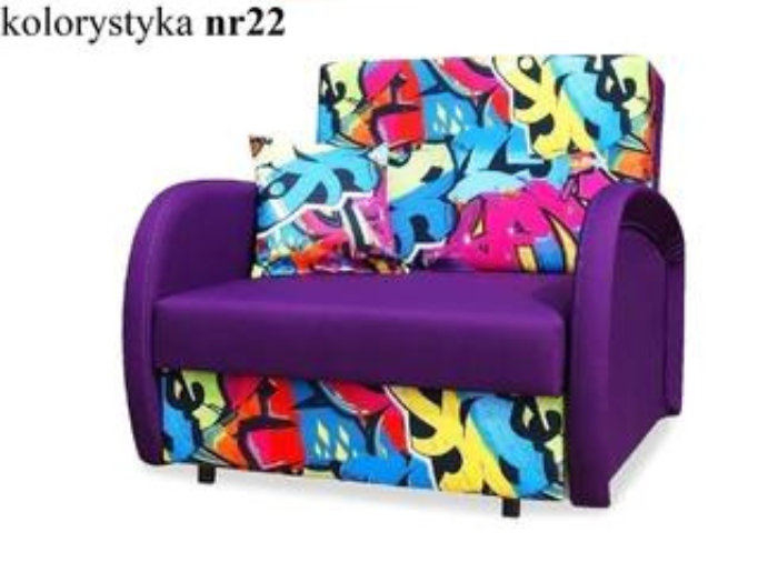 SINGLE SOFA BED SUZIE 97CM CHOICE OF COLORS / FOAM