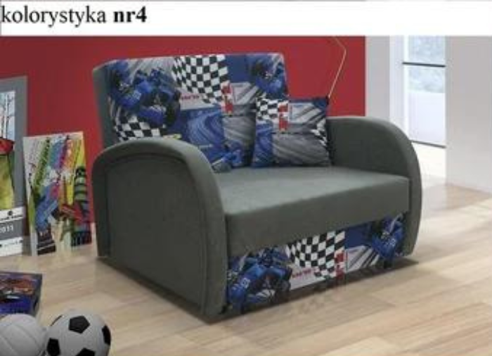 SINGLE SOFA BED SUZIE 97CM CHOICE OF COLORS / FOAM