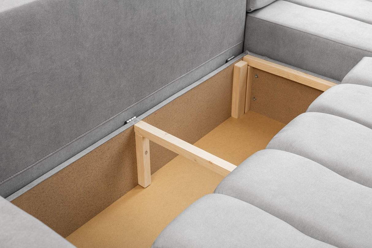 ECKSOFA BETT VENA 238CM universal RECHTE/LINKE ECKE / SCHAUM STOFF FLECKENSCHUTZ