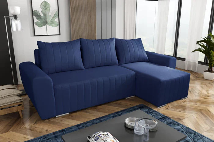 Sofa narożna rozkładana MALIBU 248CM MALMO 79 / UNIWERSALNA PRAWA/LEWA / PIANKA