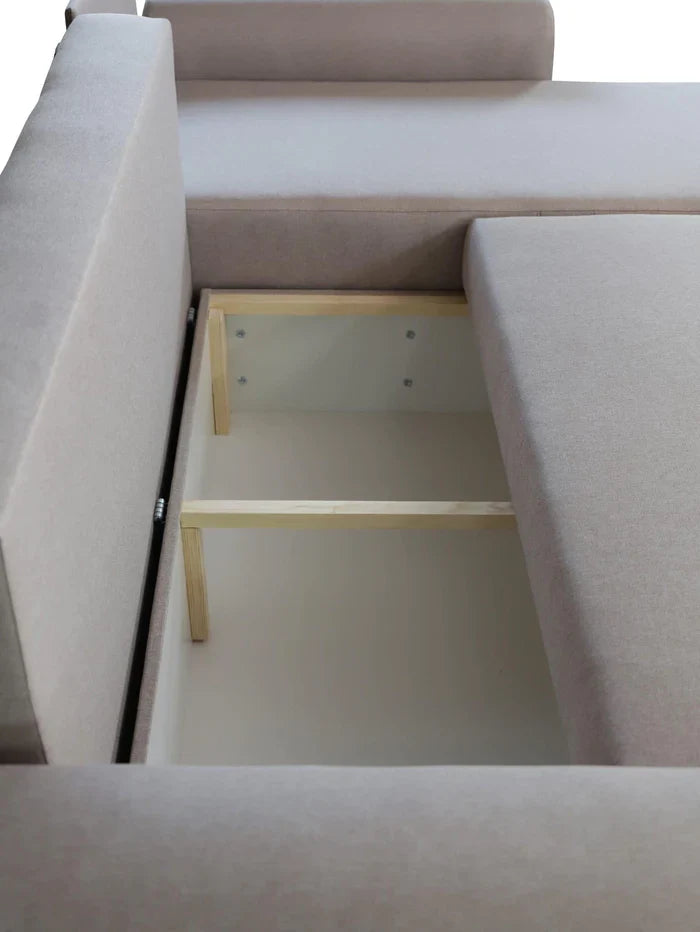 Sofa narożna rozkładana MALIBU 248CM MALMO 41 / UNIWERSALNA PRAWA/LEWA / PIANKA