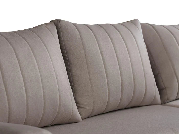 Sofa narożna rozkładana MALIBU 248CM MALMO 16 / UNIWERSALNA PRAWA/LEWA / PIANKA