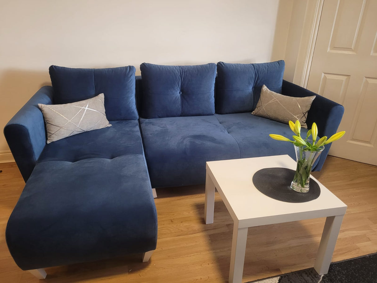 ROHOVÁ ROZKLADACIA SEDAČKA MONE UNIVERZÁLNA 228cm KRONOS 05 ĽAHKO ČISTITEĽNÁ LÁTKA / BONELL Pružiny + PENA