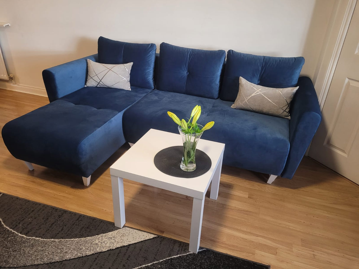 ROHOVÁ ROZKLADACIA SEDAČKA MONE UNIVERZÁLNA 228cm KRONOS 05 ĽAHKO ČISTITEĽNÁ LÁTKA / BONELL Pružiny + PENA