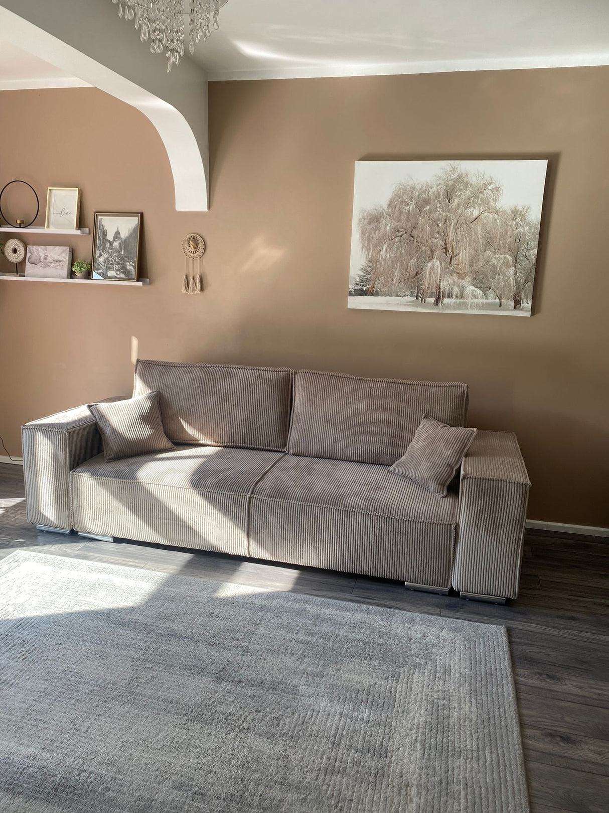 SOFA ROZKŁADANA FIORD POSO 02 250cm / SPRĘŻYNY + PIANKA