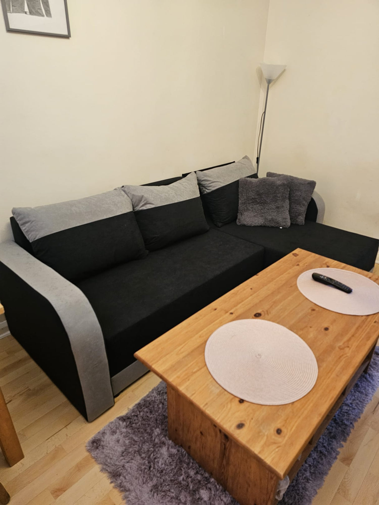 Sofa narożna rozkładana ALEXIS 228cm uniwersalna narożna prawa/lewa / pianka
