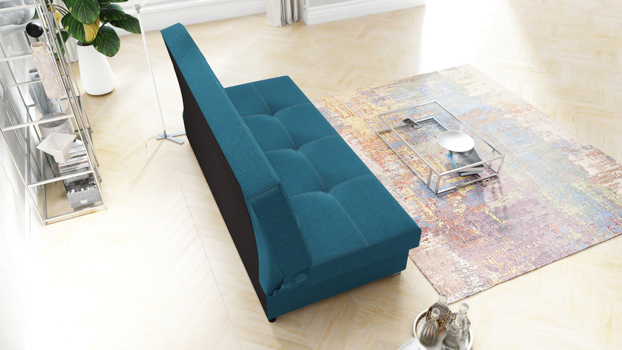 SOFA BETT AXEL 195CM MALMÖ 85 / FEDERN + SCHAUM