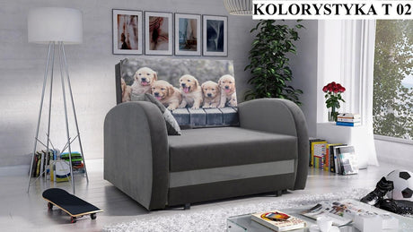 SINGLE SOFA BED TOLA 100CM *CHOICE OF COLORS* EASY CLEAN FABRIC / FOAM