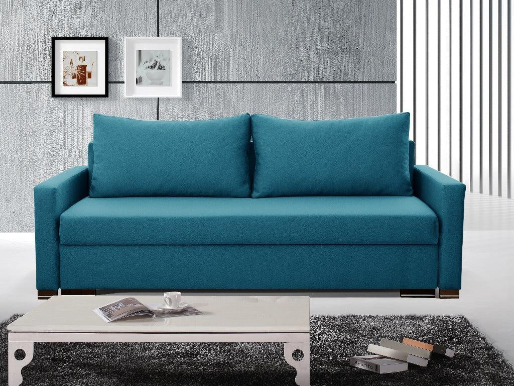 SCHLAFSOFA AMY 226cm AUSWAHL VON 9 FARBEN / BONELLFEDERN + SCHAUMSTOFF