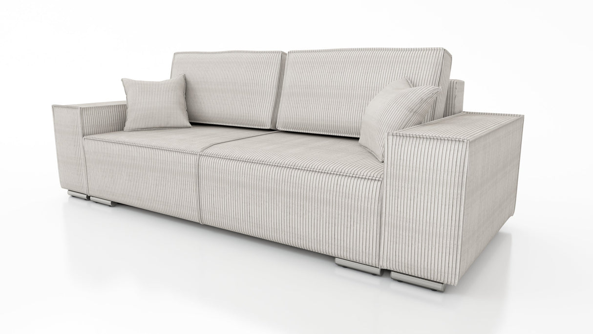 SOFA ROZKŁADANA FIORD POSO 100 250cm / SPRĘŻYNY + PIANKA