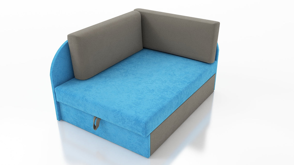 UNIVERSAL CORNER SOFA BED KUBUS CUBE GREY/BLUE Children room