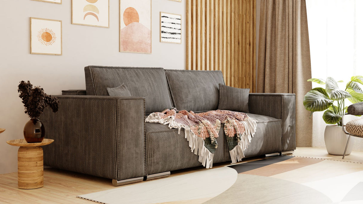 SOFA ROZKŁADANA FIORD POSO 34 250cm / SPRĘŻYNY + PIANKA