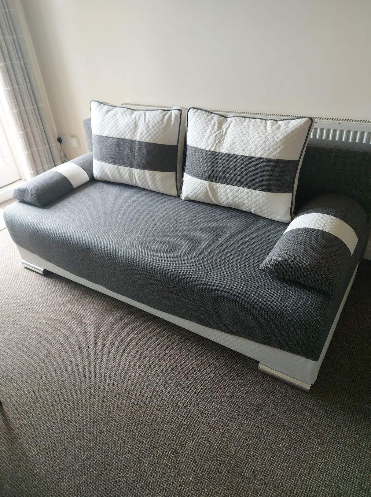 ROZKLADACIA POHOVKA Smily 197CM VÝBER FARBY / BONELL Pružiny + PENA