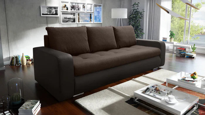 SOFA BETT DAVY 228CM INARI 28 / MADRYT 928 / BONELL FEDERN + SCHAUM