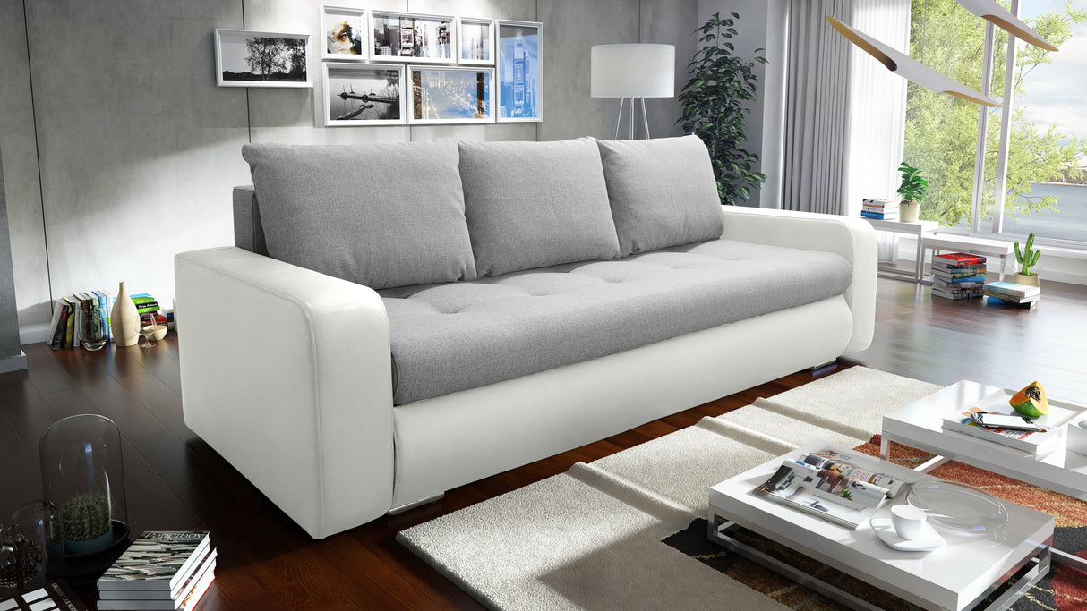 SOFA BETT DAVY 228CM / BONELLFEDERN + SCHAUM AUSWAHL DER FARBE
