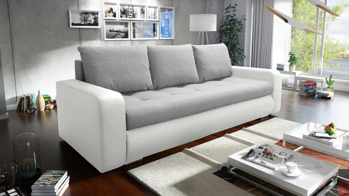 SOFA ROZKŁADANA DAVY 228CM INARI 91 / MADRYT 920 / SPRĘŻYNY BONELL + PIANKA