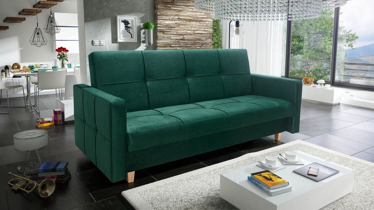 SOFA ROZKŁADANA COSMO 210cm KRONOS 19 / SPRĘŻYNY + PIANKA